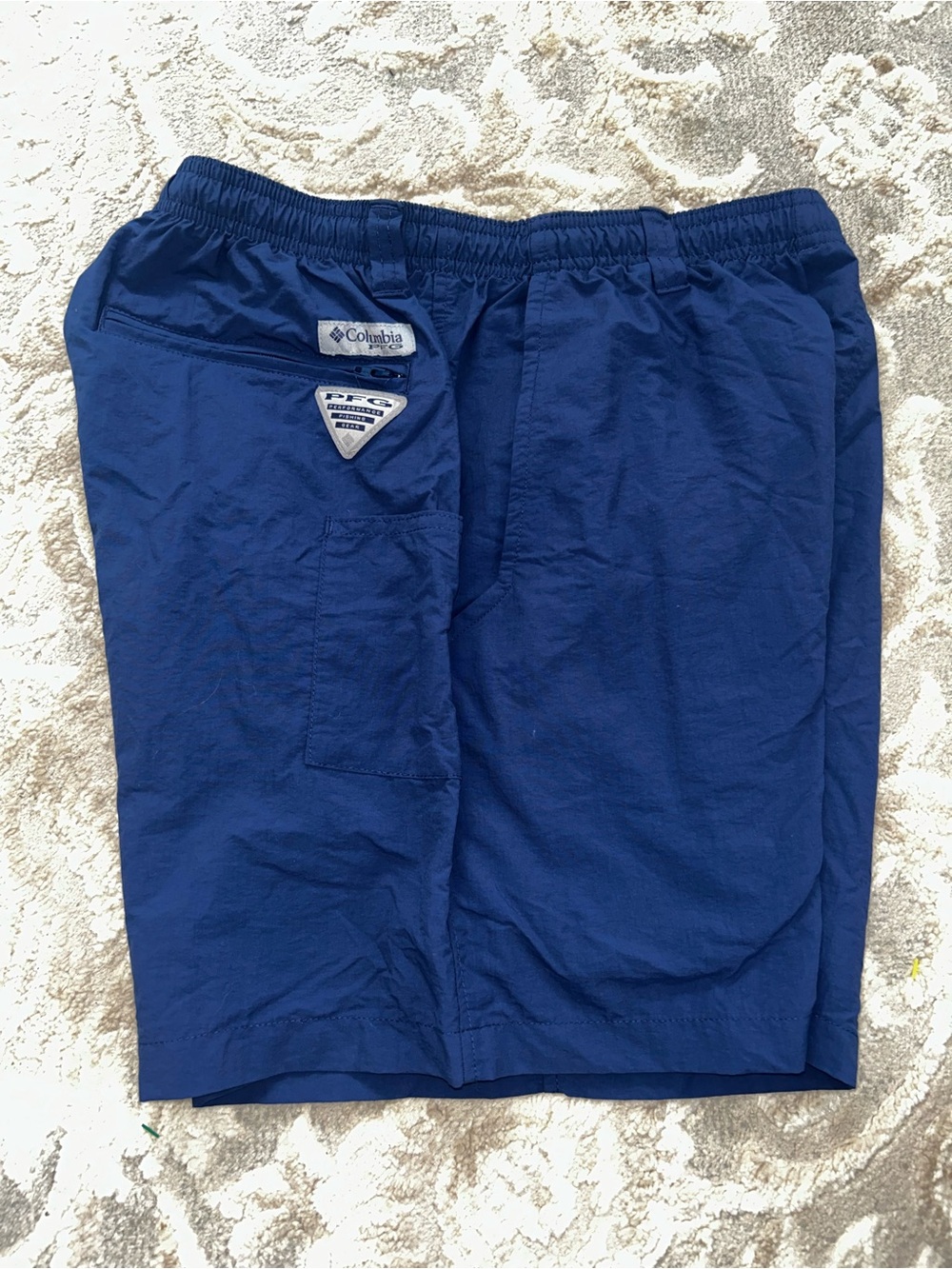 Columbia Deep Blue Drawstring Swim Trunks - Picture 2 of 4